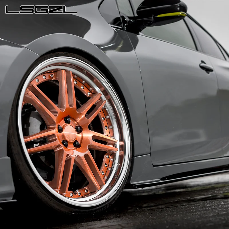 Custom Forged 1/2 Piece Deep Dish Wheels 18 19 20 21 22 23 24 26 Inch for BMW Audi Gtr 5x114.3 5x120 5x112 Passenger Car Wheels