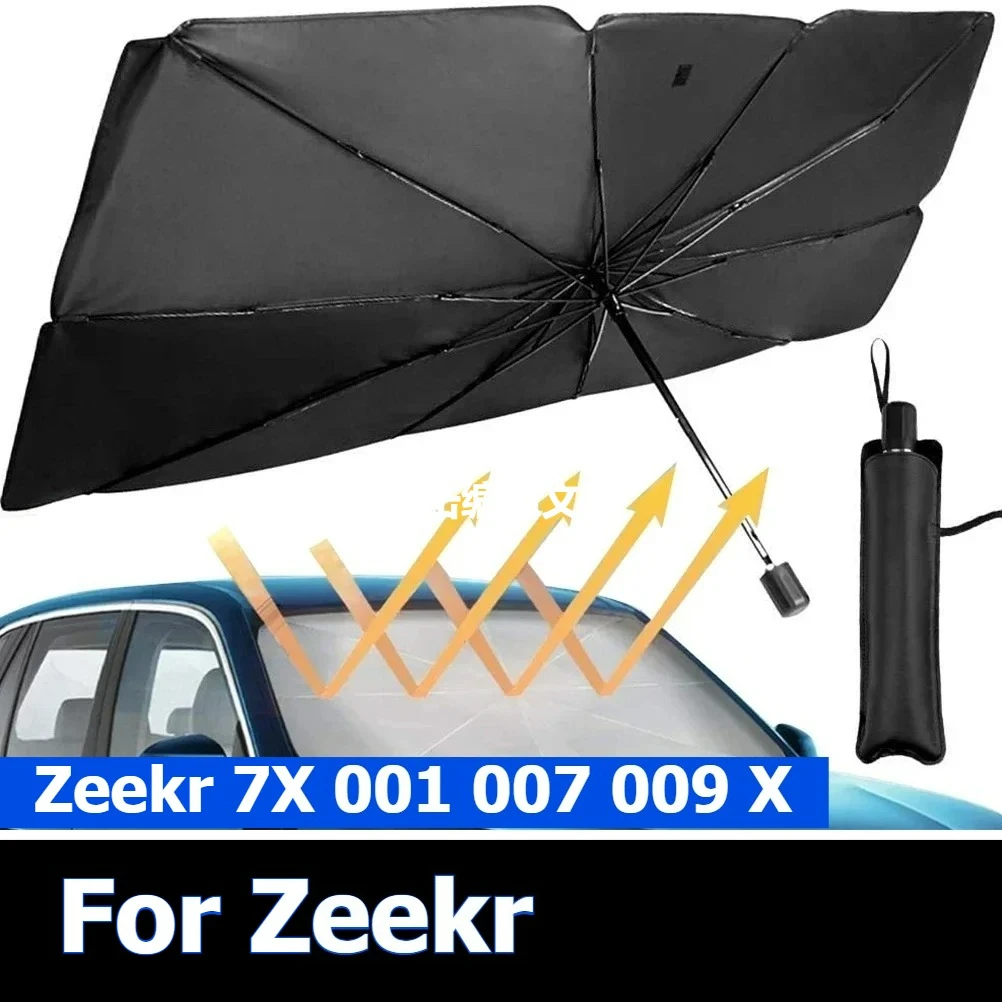 

Для Zeekr 7X 001 007 009 X автомобильный зонтик от солнца, защита от солнца, зонтик от солнца, чехол на переднее окно, защита от ультрафиолета, теплоизоляция
