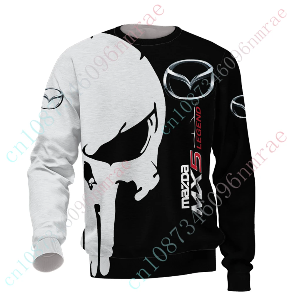 Mazda T Shirt For Men Women Unisex Clothing Harajuku O Neck Long Sleeve Casual Sweatshirt Anime Oversized T-shirt Custom Logo