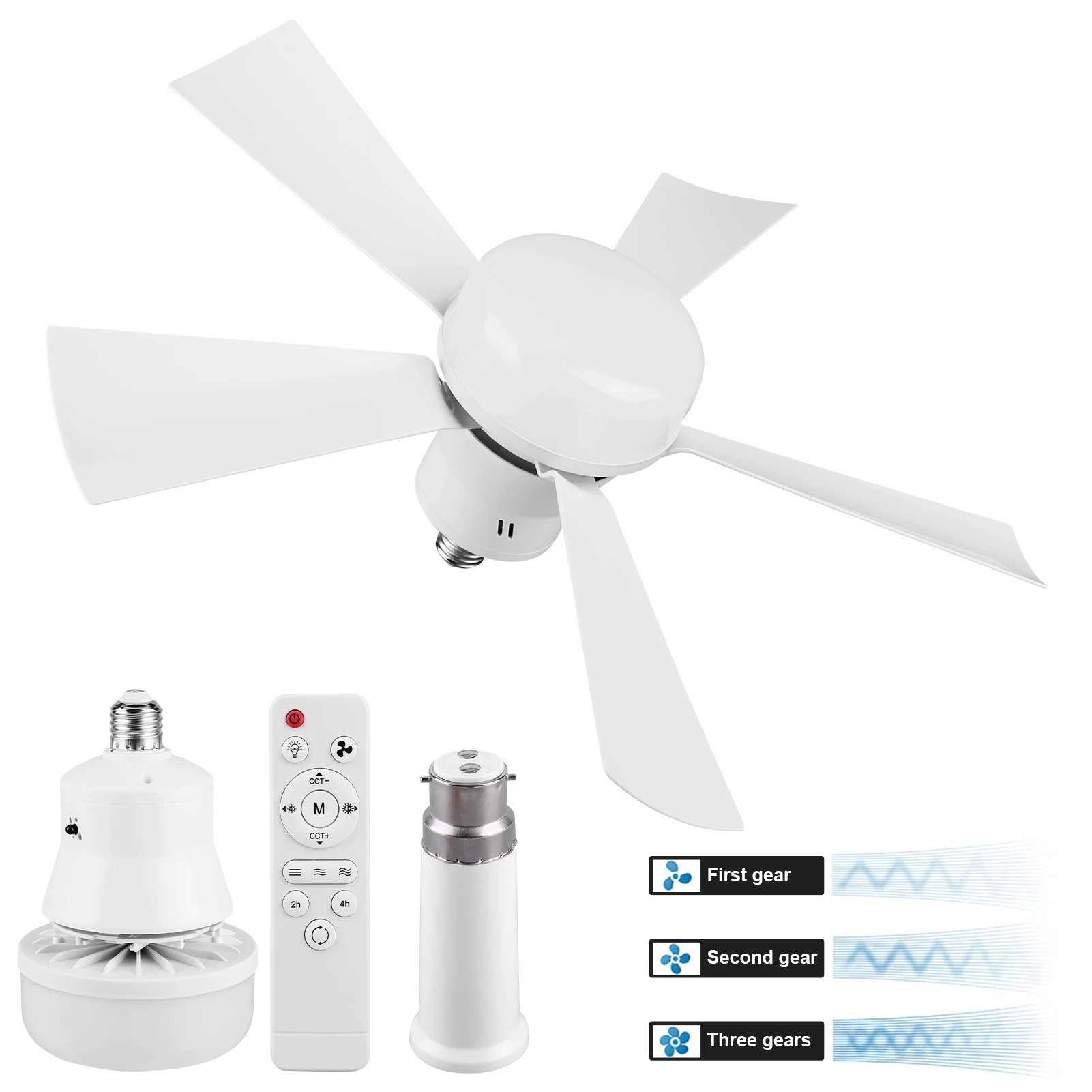 

Розетка с вентилятором и дистанционным потолочным вентилятором с регулируемой скоростью ветра, беспроводной вентилятор с регулируемой яркостью для гостиной, спальни