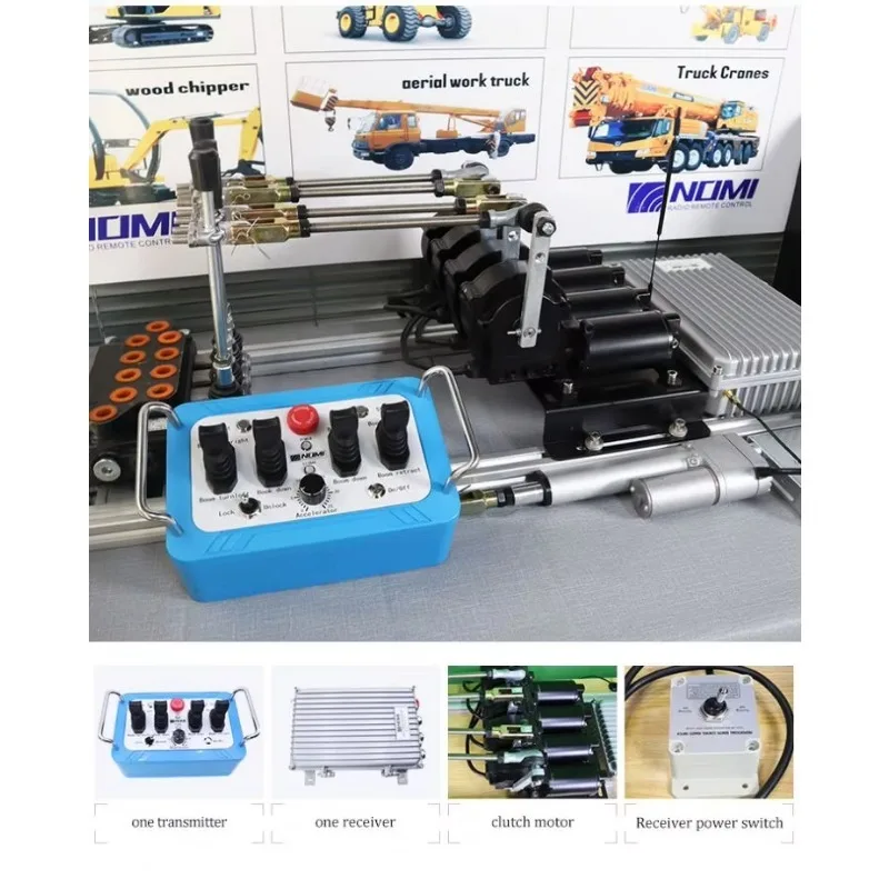 Heavy-Duty Construction Crane Remote | New Arrival 5-Motor 24V Hydraulic Controller with IP68 Waterproof & Long-Distance Perform