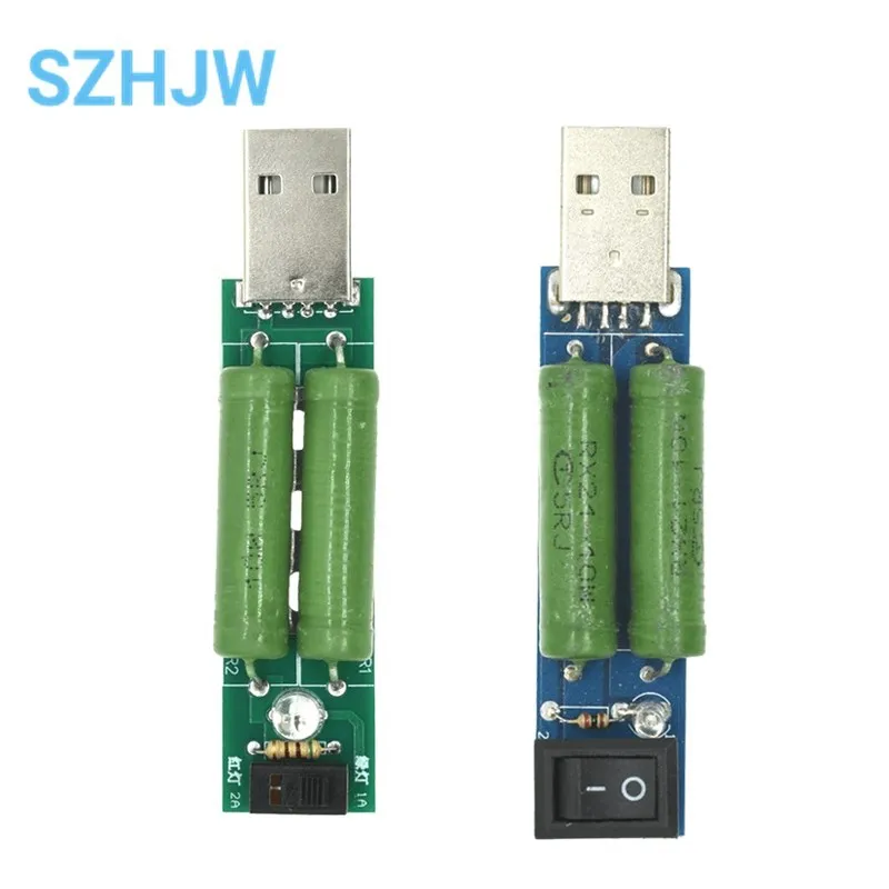 USB Charge Current Detection load Testing Instrument 2A/1A Discharge Aging Resistance USB Power Adapter