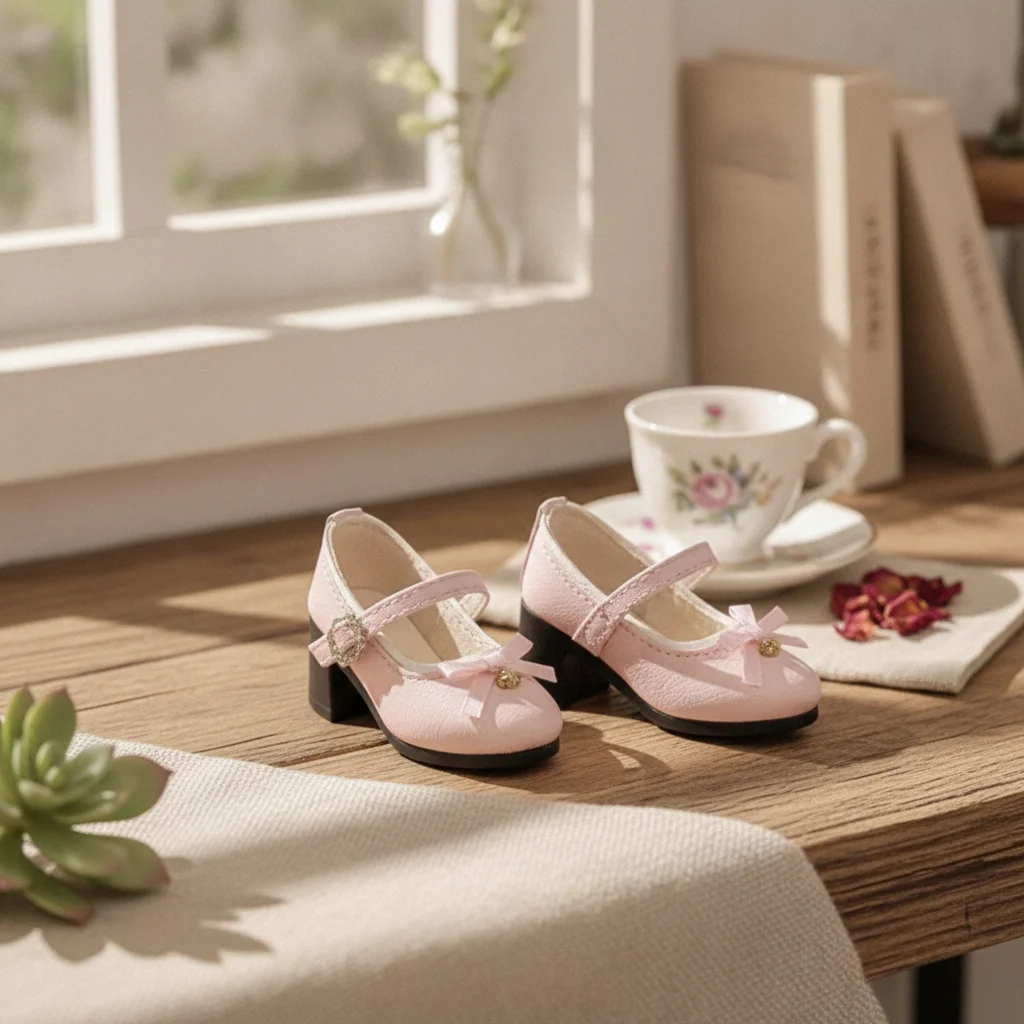 Classic Strap Doll Shoes Doll Shoes Handmade BJD Doll Shoes Footwear Miniature Dressy for Collection Display