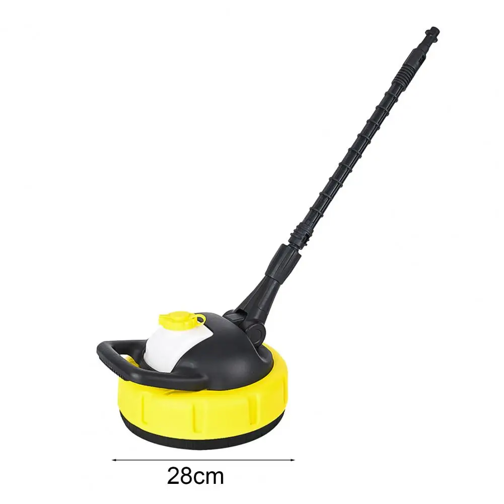Rotating Nozzle Pressure Washer Patio Floor Brush with Long Handle High Speed Rotary Pressure Washer Brush Dirt for Karcher