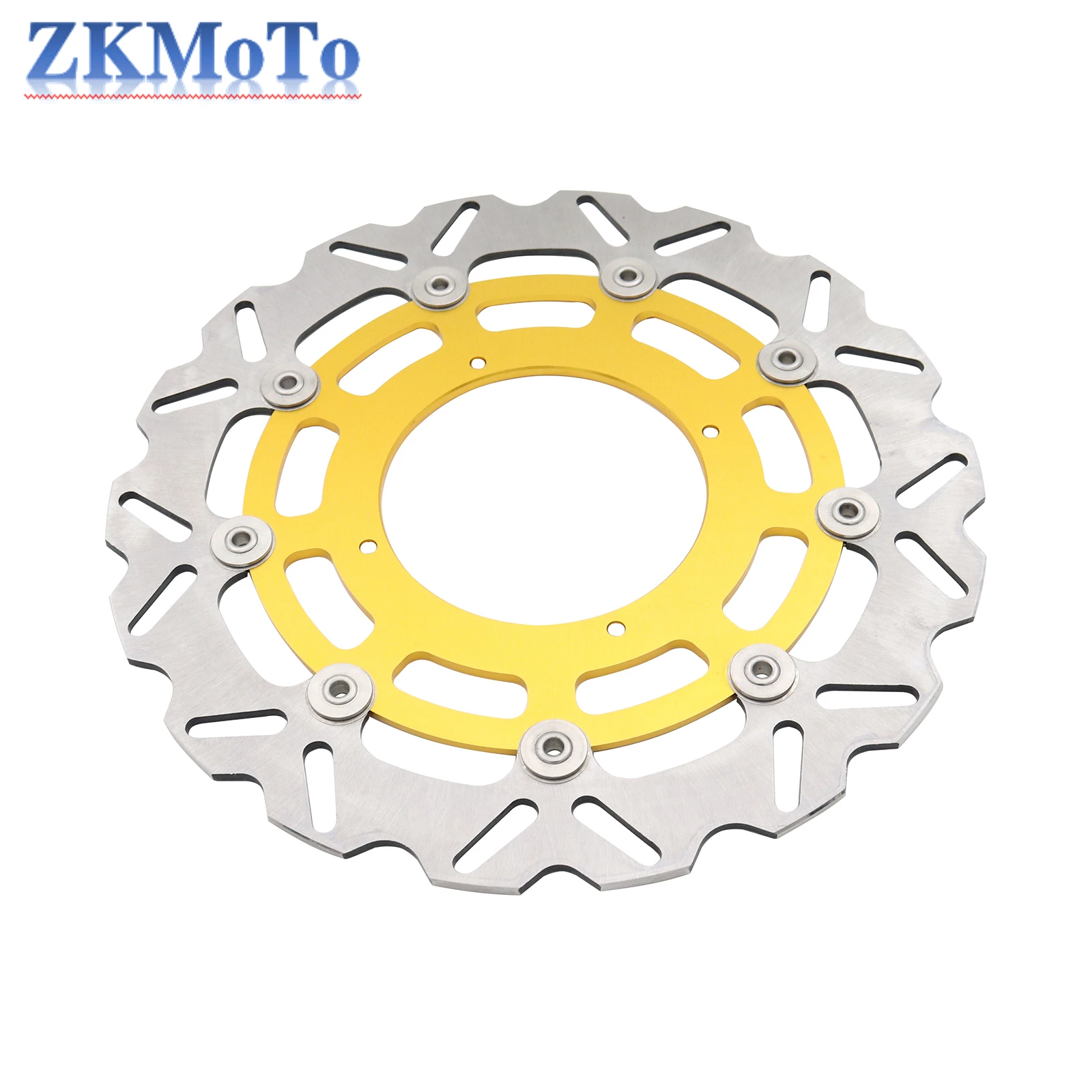 Motorcycle Aluminum 320MM Front Floating Brake Disc Rotor Adaptor For SUZUKI RMZ250 2007-2021 RMZ450 2005-2021 RMX450Z 2010-2019