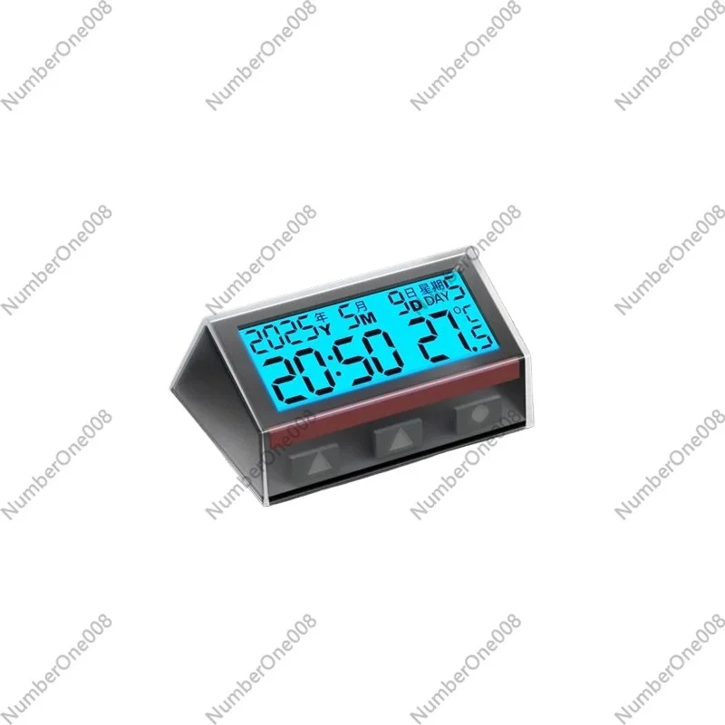 Solar Powered Electric Vehicle Time Display Clock Waterproof Electronic Watch Bicycle Ornament