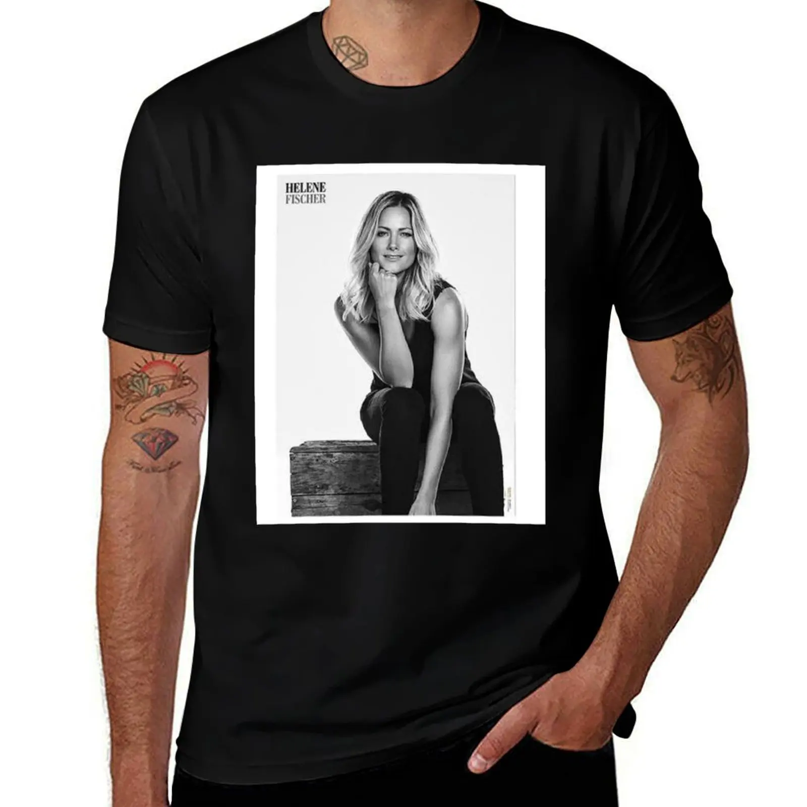 

Helene fischer T-Shirt Man t-shirt custom t-shirts valentines boutique clothes anime clothes Men's t-shirts