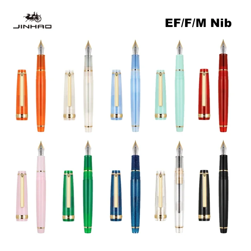 jinhao fountain pen 82 extra fine nib multicolor luxo elegante escrita escritorio material escolar papelaria 038 mm 05 mm 07 mm 01