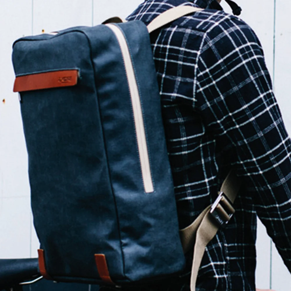 BROOKS England Pickzip Backpack, Vintage Canvas Leather Cycling Commuter Laptop Bag, Urban Leisure Sports Rucksack