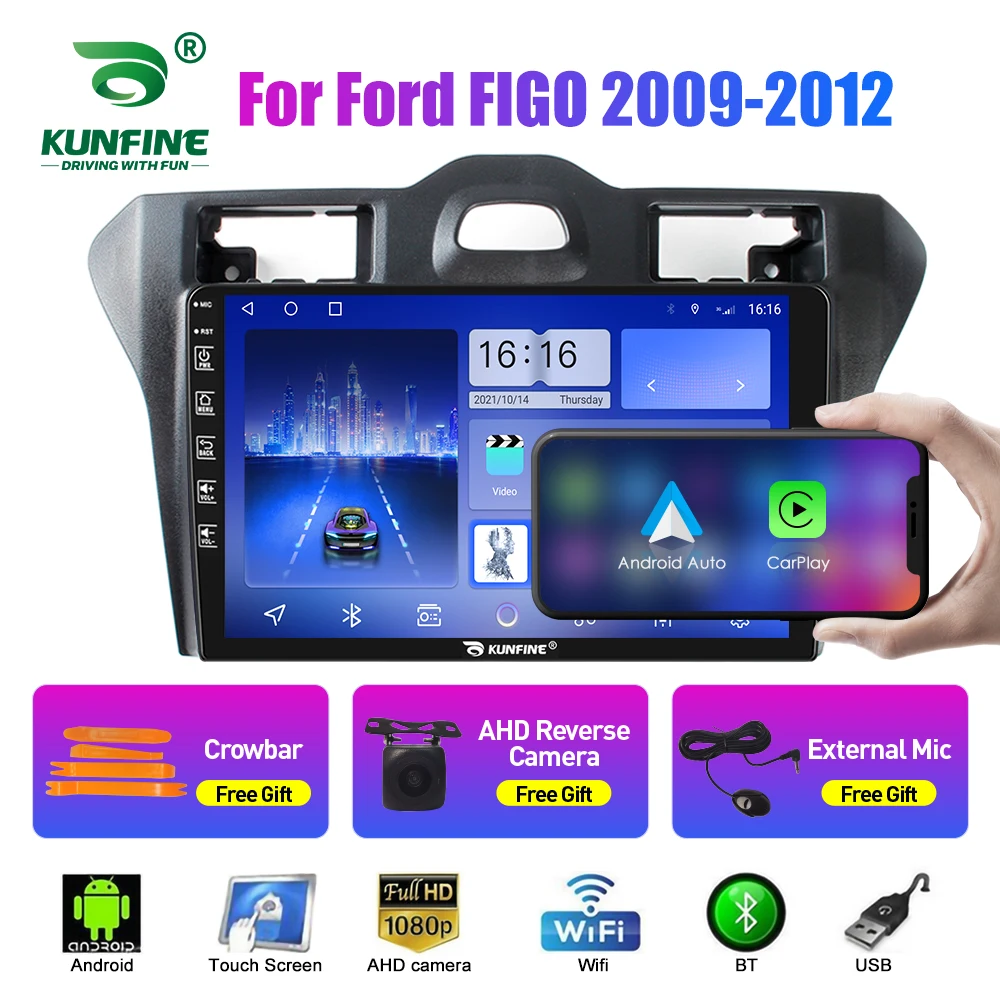 

Автомобильный радиоприемник для Ford FIGO 2009-2012 2Din Android, восьмиядерный автомобильный стерео DVD, GPS-навигатор, плеер, мультимедиа, Android, авто Carplay