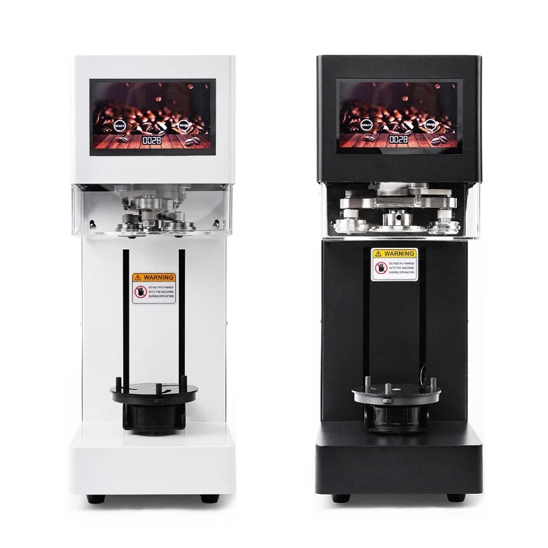 Non Rotary Plastic Soda Can Easy Open Pop Lid Can Sealing Machine Automatic Nuts Container Sealer