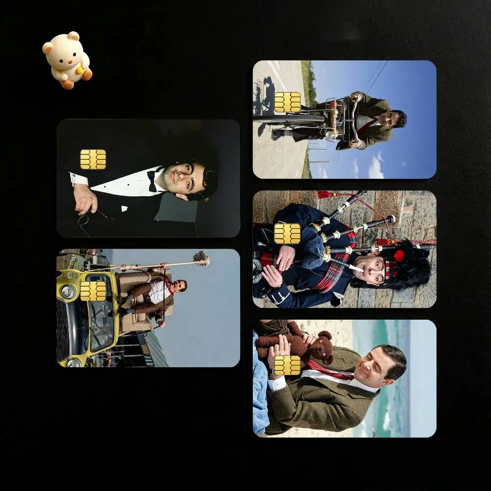 The Superstar Mr Bean Credit Card HD Stickers Game Card Decal Small Chip Waterproof Sticker Gift