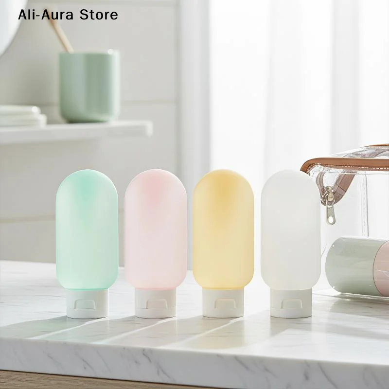 3 PCS 60ml Silicone Travel Squeeze Bottles Leak Proof Accurate Dispensing For Skincare Toiletry Storage Business Vacation Trips