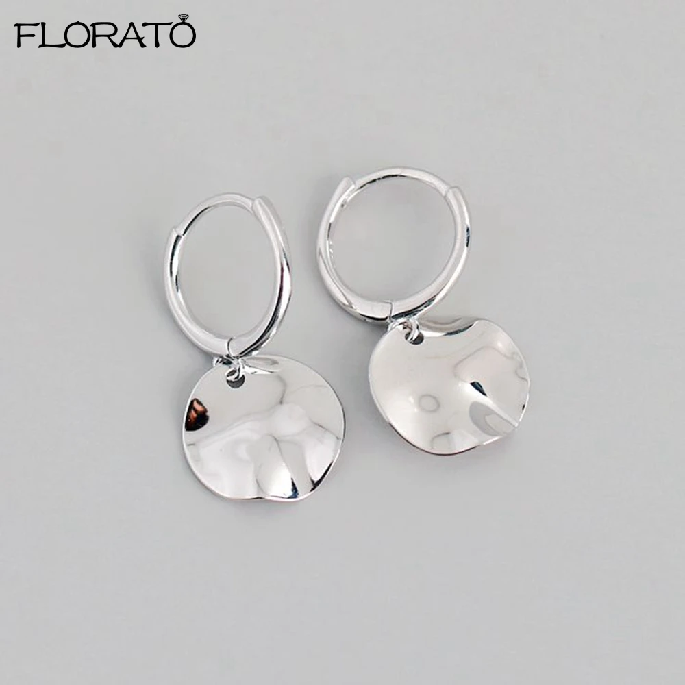 موضة جديدة القلب/النجوم/الجولة أقراط متدلية صغيرة 925 فضة إبرة غرامة أقراط صغيرة للنساء مجوهرات Charm #2