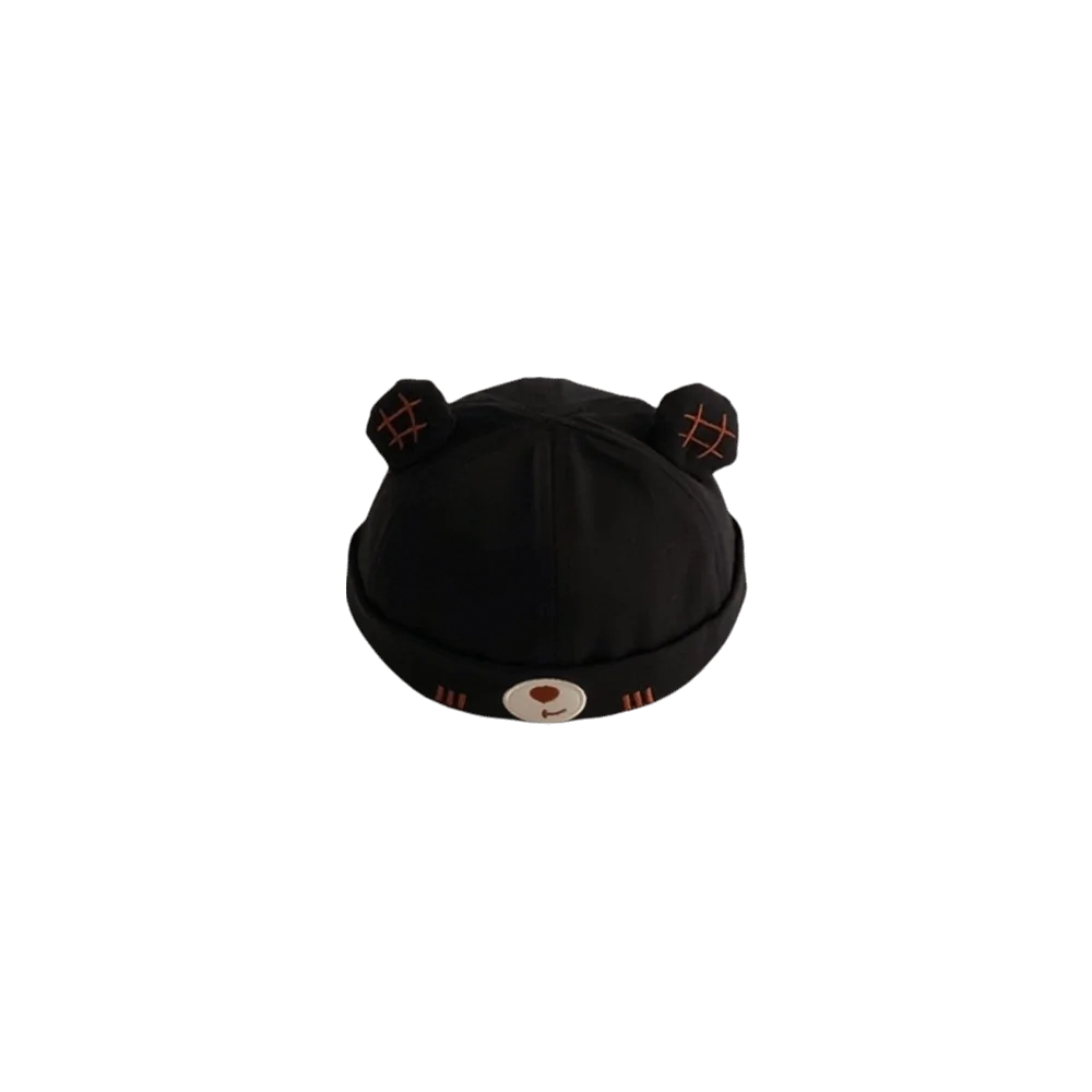 

New Cartoon Baby Docker Cap Bear Ear Adjustable Toddler Melon Hat Kids Beanie Cap Spring Summer