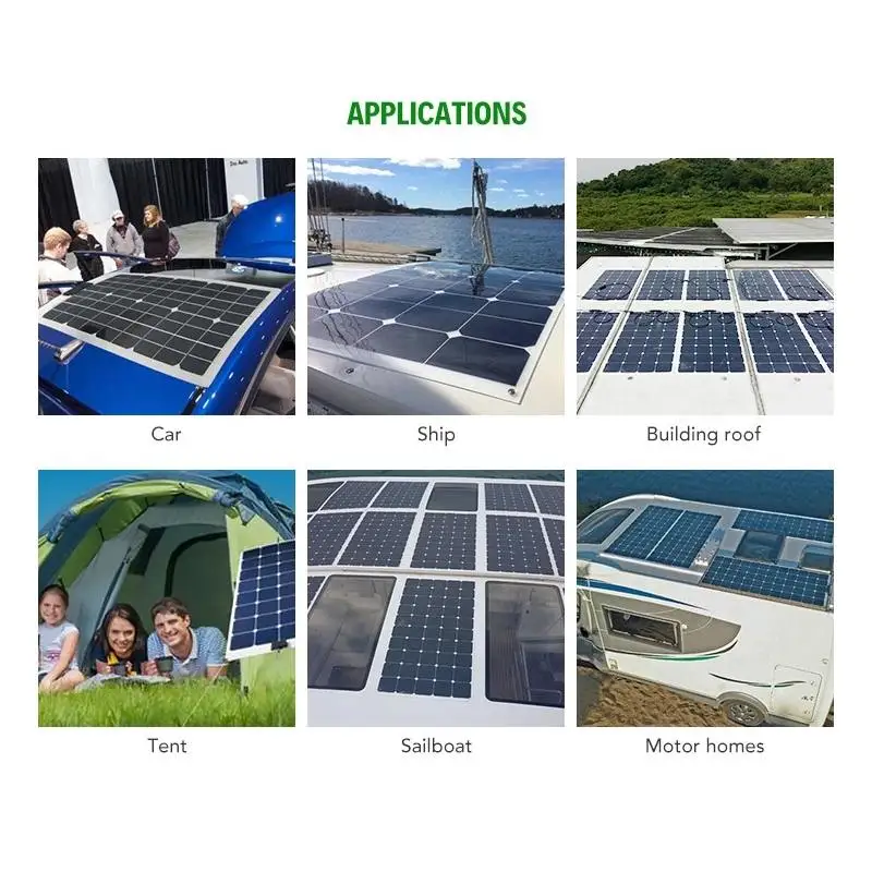 100W Solar Panel Kit Complete 12V USB With 100A Controller Solar Cells for Car Yacht RV Boat Moblie Phone Battery Charger