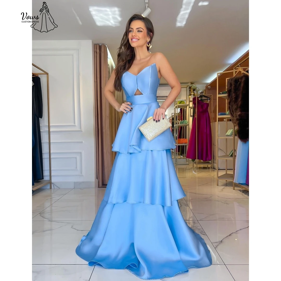 

Vows Off-shoulder Elegant Women's Dresses for Wedding Party Dresses for Special Occasions Custom Made Satin Cloth Evening Dress