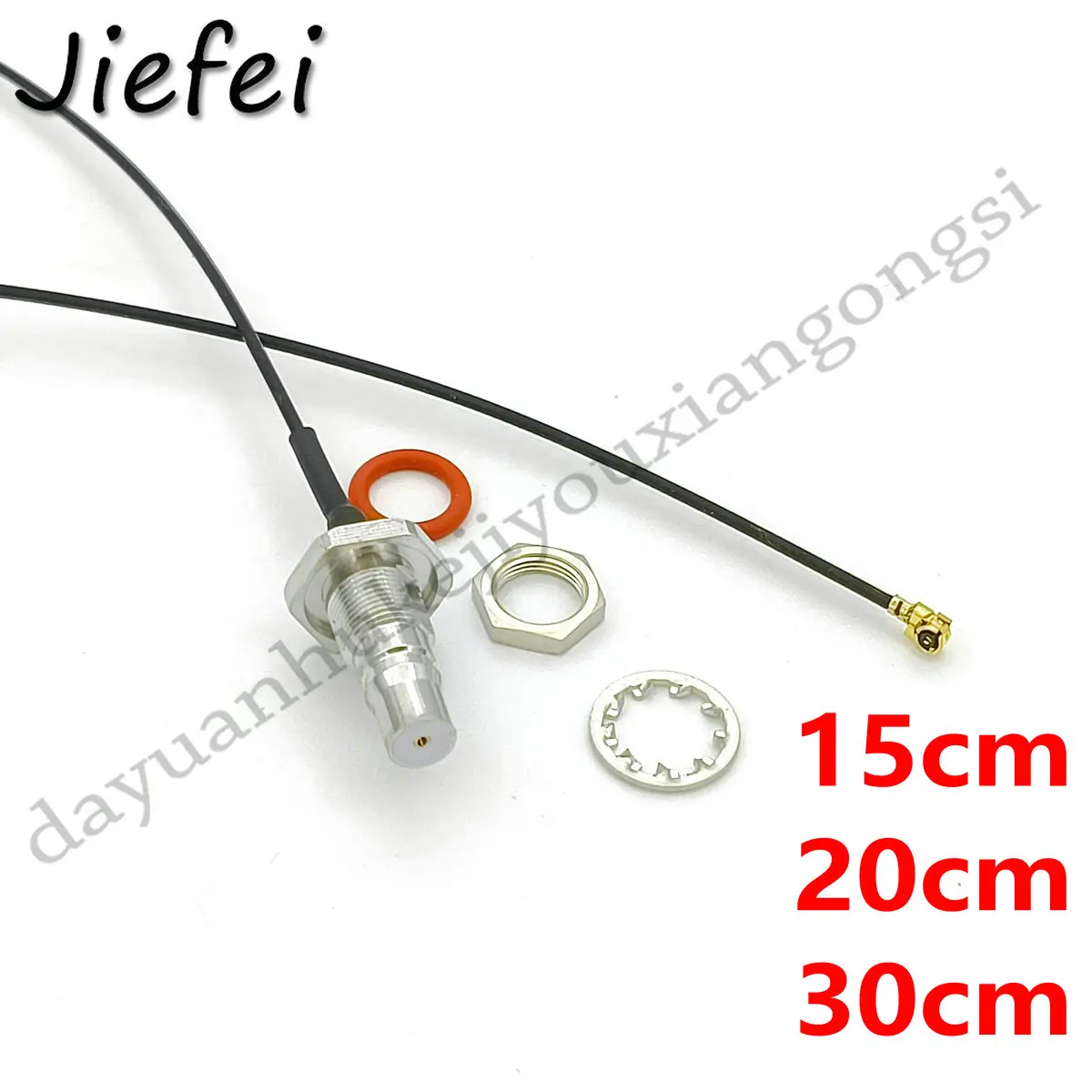 Conector Coaxial rf com Rosca Externa Qma Cabo de Conexão Partição Qma Fêmea rf 113 Ipex U.fl 15cm 20100 Pcs