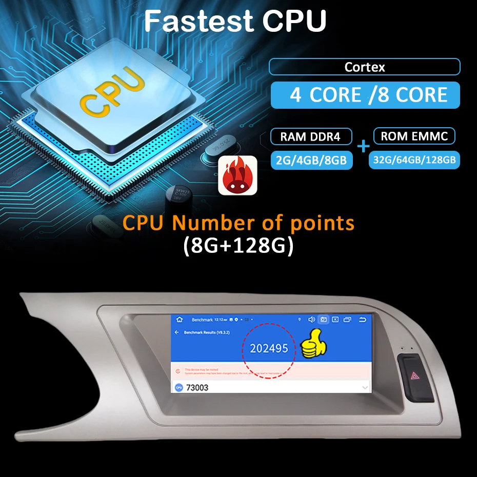 2 DIN راديو السيارة 8.8 "أندرويد 14 CarPlay لأودي A4 B8 A4L 2009-2016 ستيريو أندرويد أوتو واي فاي 4G بلوتوث مشغل وسائط متعددة