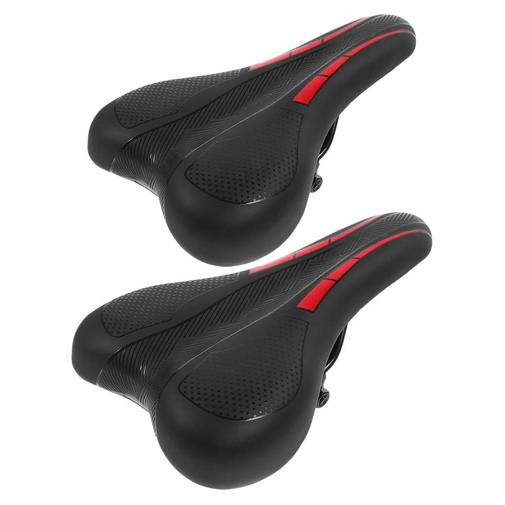 

2Pcs Bicycle Seat Pad Mountain Road Exercise Bikes Soft Lightweight Long Time Cycling Simple Mount Effective Use Reasonable Size