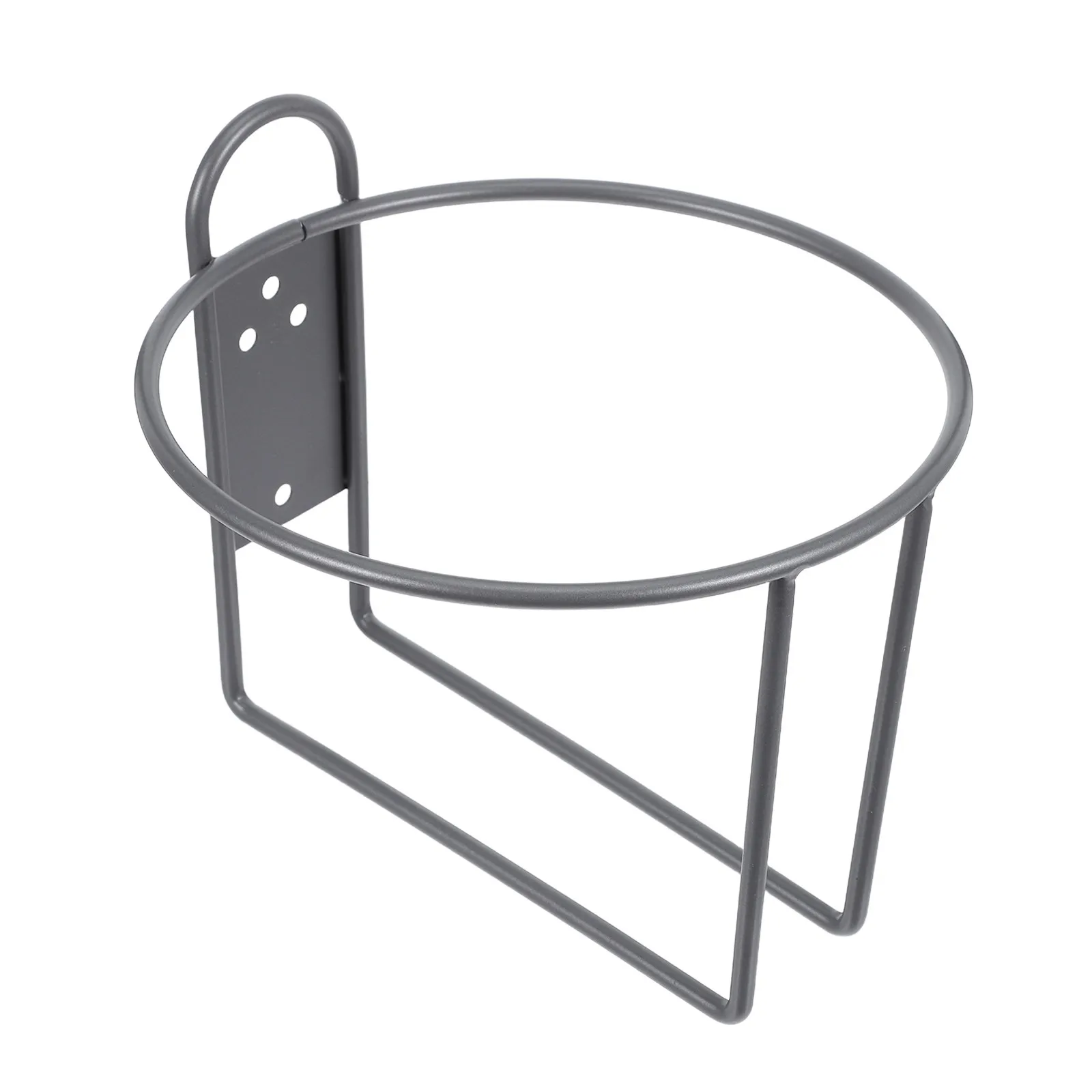 Wall Mounted One Gallon Jug Storage Rack Heavy Duty Round Water Jug Holder Grey Stable Space Saving Kitchen Water Dispenser