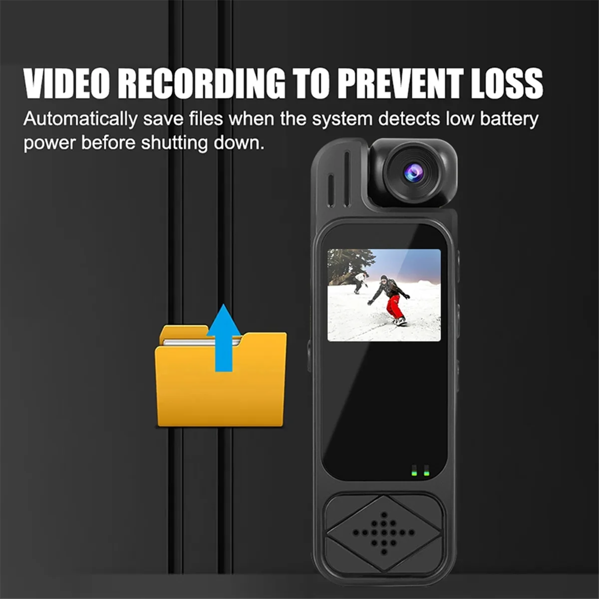 كاميرا صغيرة جديدة 3C-1080P HD - كاميرا تسجيل فيديو رقمية محمولة مع رؤية ليلية بالأشعة تحت الحمراء كاميرا فيديو DV رياضية مدمجة، A