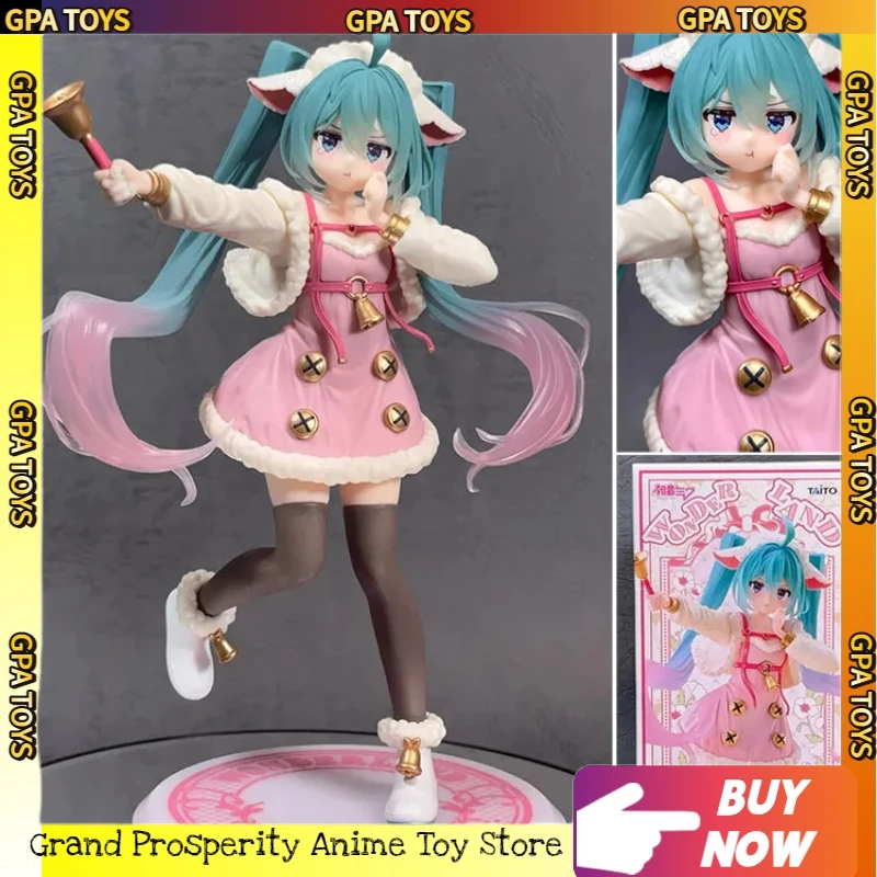 初音ミクワンダーランドシリーズフィギュア「鬼と七つの魔物」18cm、アニメモデル、おもちゃ、コレクション、ファン向けのギフト、装飾品。