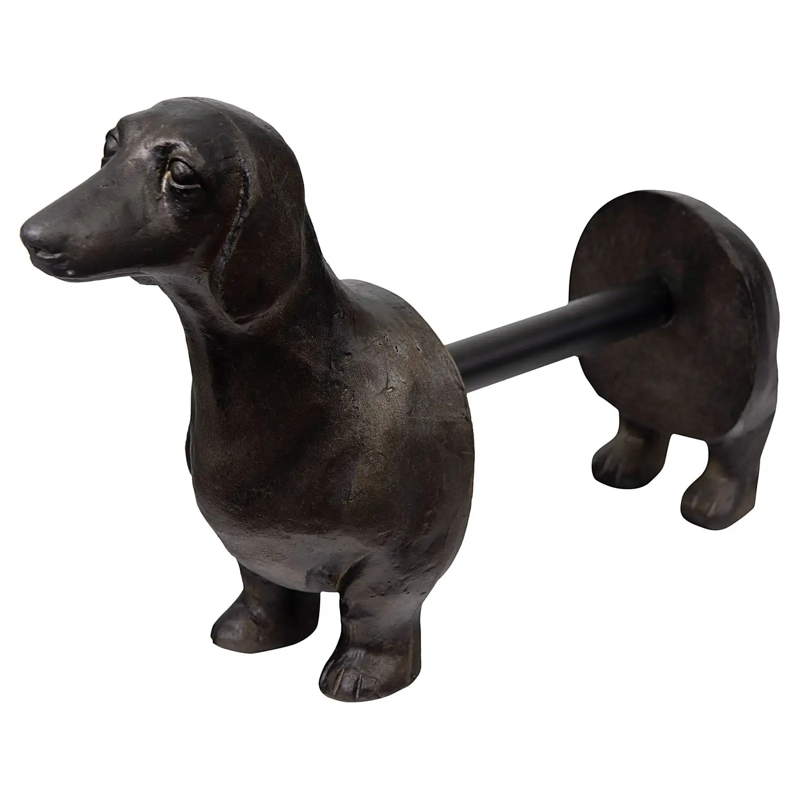 

Antiqued Bronze Dachshund Paper Towel Holder