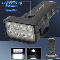 8 LED Bike Front Light Type-C Charging 6 Lighting Modes MTB Road Bicycle Head lights Cycling High Lightness Headlight Flashlight