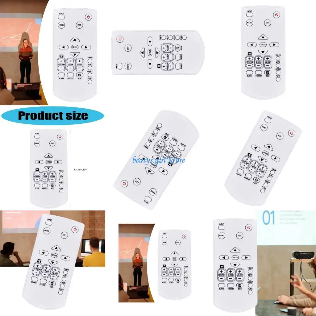 C7AB Sturdy and Functional Remotes Control for YT140 YT151 XJV1 XJV2 Projectors Remotes Perfect for All Users Easy Setups