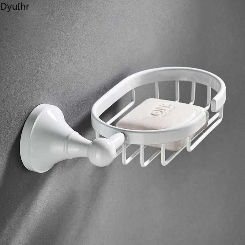 

DyuIhr фурнитура для ванной комнаты, настенная белая простая овальная латунная полка для хранения, сетка для мыла, держатель для мыла, аксессуары для ванной комнаты