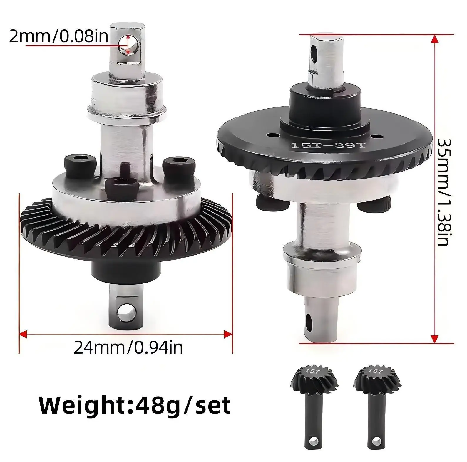 

Улучшенный стальной комплект шестерен сцепления для Traxxas 1/16 E-Revo Summit Slash, высокопроизводительные запчасти для радиоуправляемых моделей