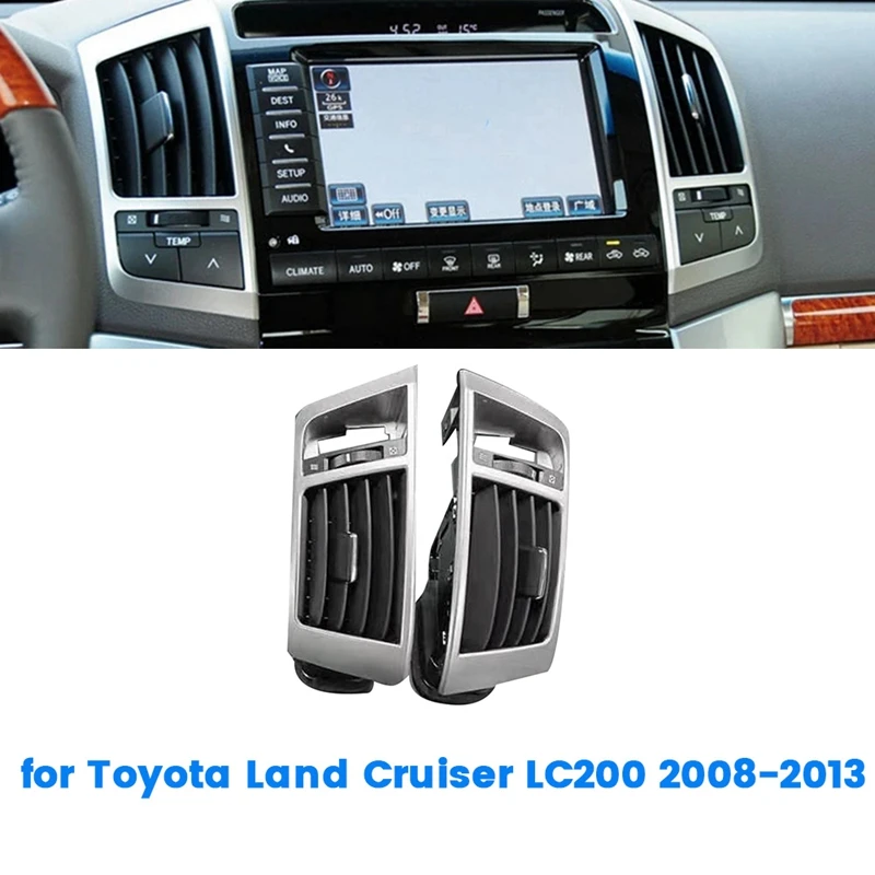 

1Pair Car Middle Center Dash Air Conditioner Outlet Assembly For Toyota Land Cruiser LC200 2008-2013 A/C Air Vent Grille