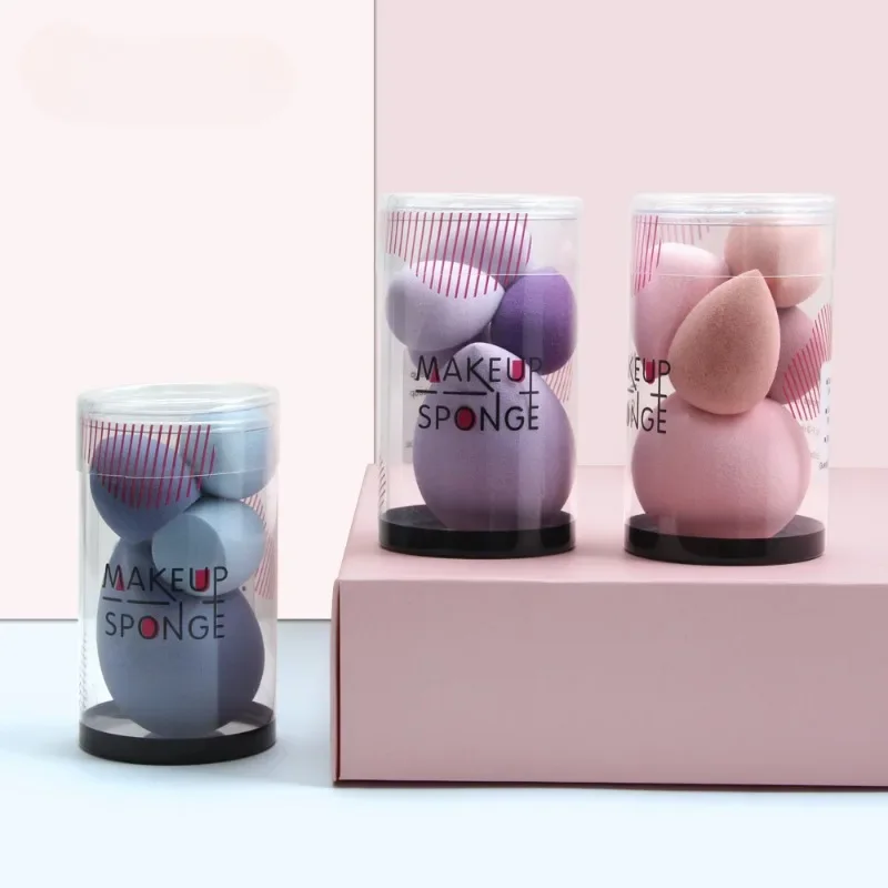 5 個ミニ化粧品卵ウェットとドライ両用フォーム大型パウダーパフメイクアップツールメイクアップブレンダー