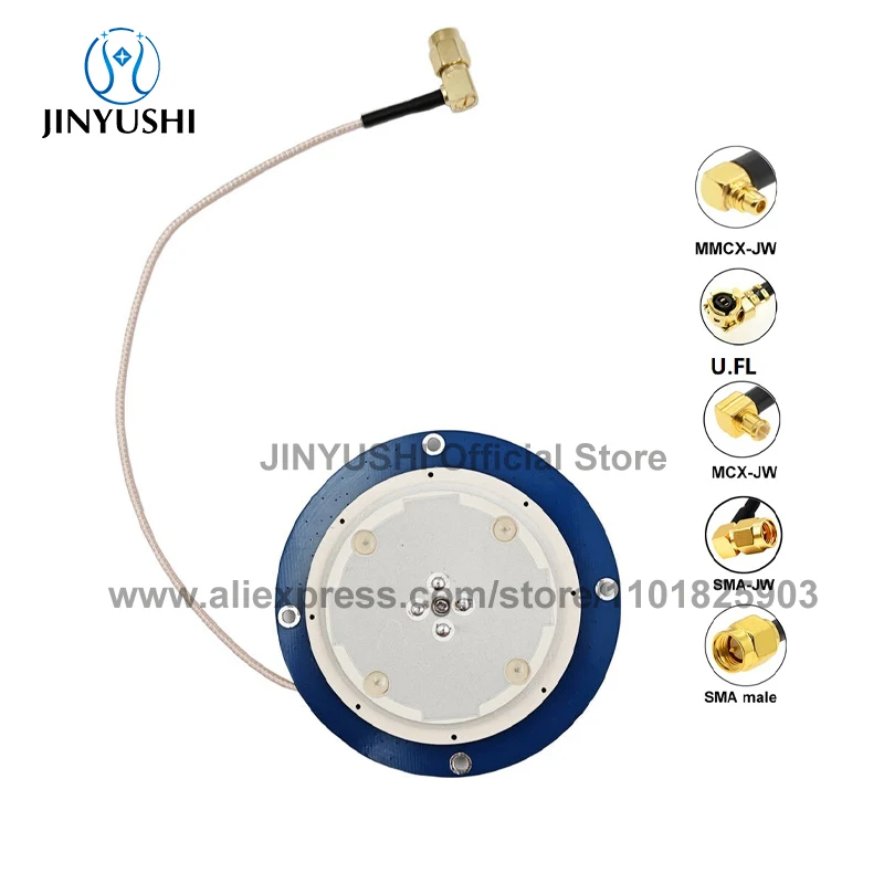 

SMA-J U.FL MMCX Керамическая печатная плата GNSS Антенна GPS Beidou Glonass Galileo Многочастотный обзор для приемника RTK ZED-F9P UM980 UM960