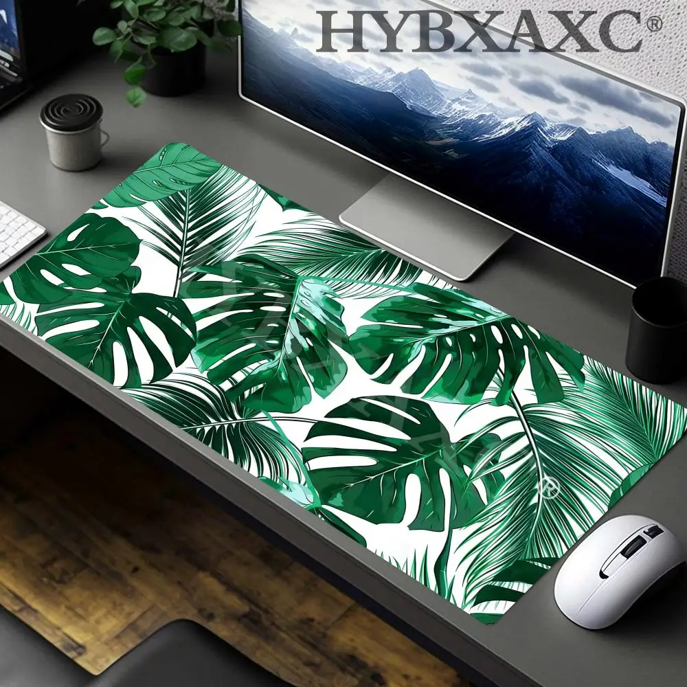 

HYBXAXC Large Gaming Mousepads Leaf Art Mouse Pad Computer Mousemats Mouse Mat Desk Pad For PC Keyboard Mat Table Pad 100x50cm