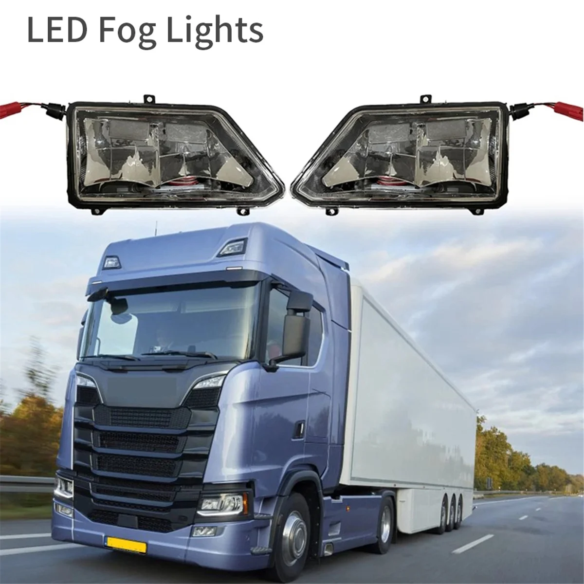 

Trucks Left Fog Lamp Assembly LED Fog Lights 2552708 2535366 for Scania Trucks Spotlamp