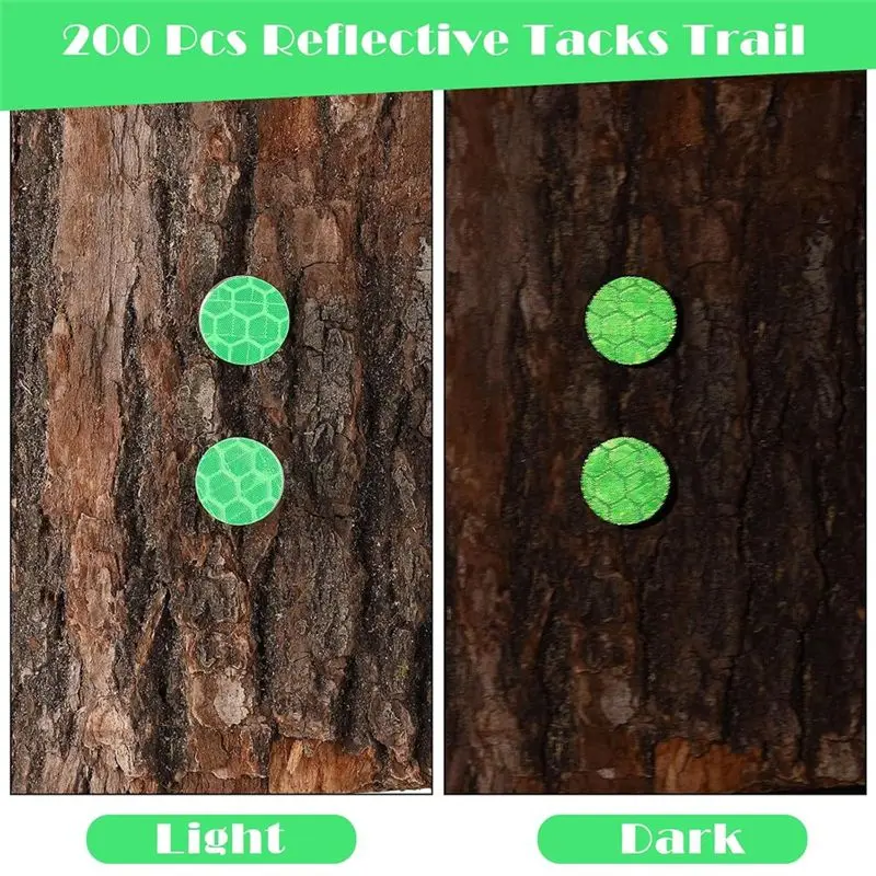 [B24B!】 Reflective Tacks Trail Marking Tacks Reflective Trail Tacks Glow Tacks Reflective Trail Markers Mark Trail