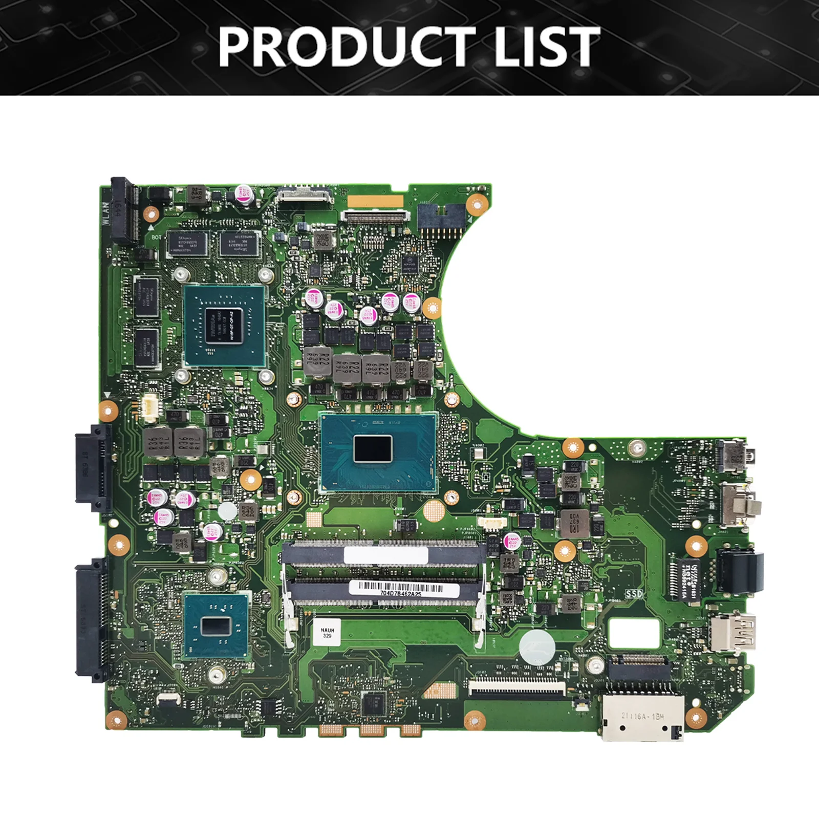 Imagem -06 - Placa-mãe do Portátil para Asus Vivobook Pro 15 N552 N552vx N552v I56300hq I7-6700hq Cpu Gtx960m