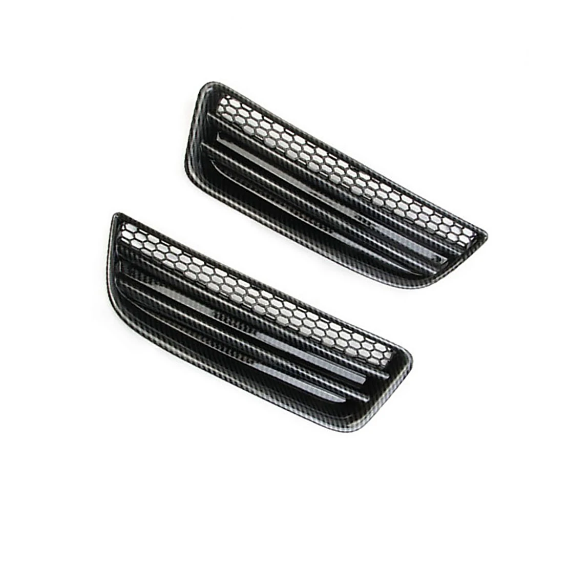 Front Bumper Honeycomb Fog Lamp Cover Tirm for Dodge Charger 2016 2017 2018 2019 2020 2021 SXT,Carbon Fiber Pattern