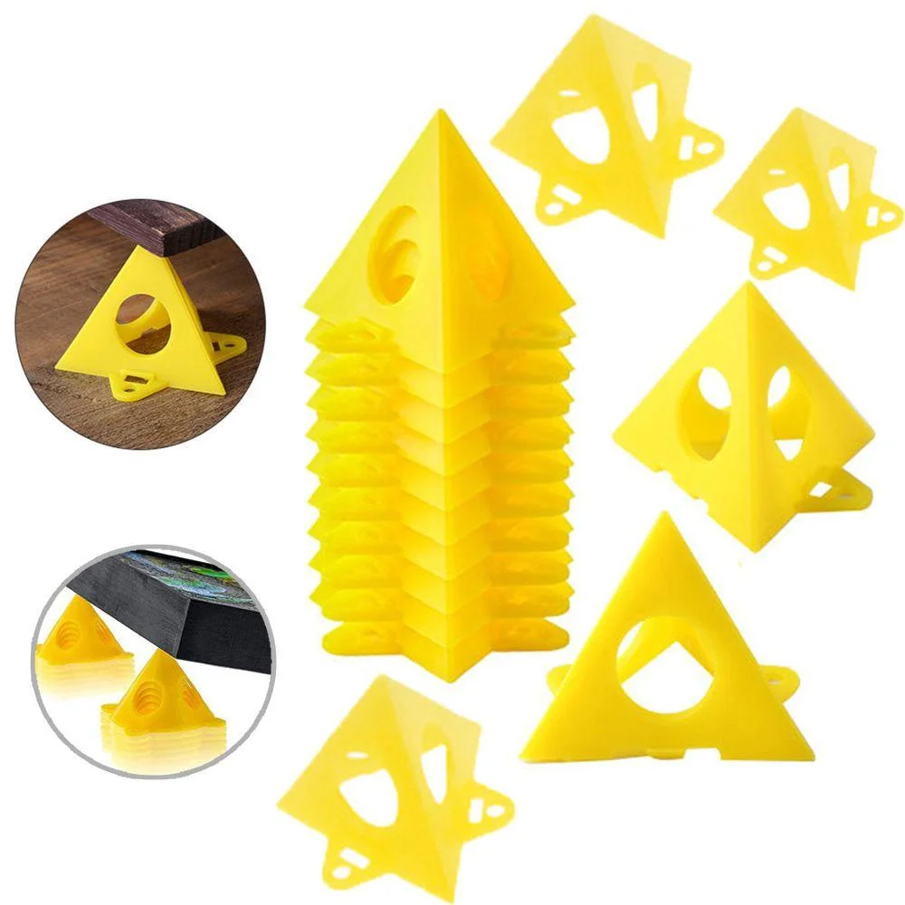 10pcs Painting Stands Mini Paint Stands Tool Triangle Tapered Pads Feet For Cabinet Pouring Carpenter Woodworking Accessories