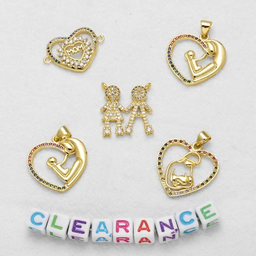 التخليص كريستال المينا مريم العذراء الصليب قلادة قلادة النحاس مطلية بالذهب الدب فراشة الصبي صنع المجوهرات Accessrios CPR