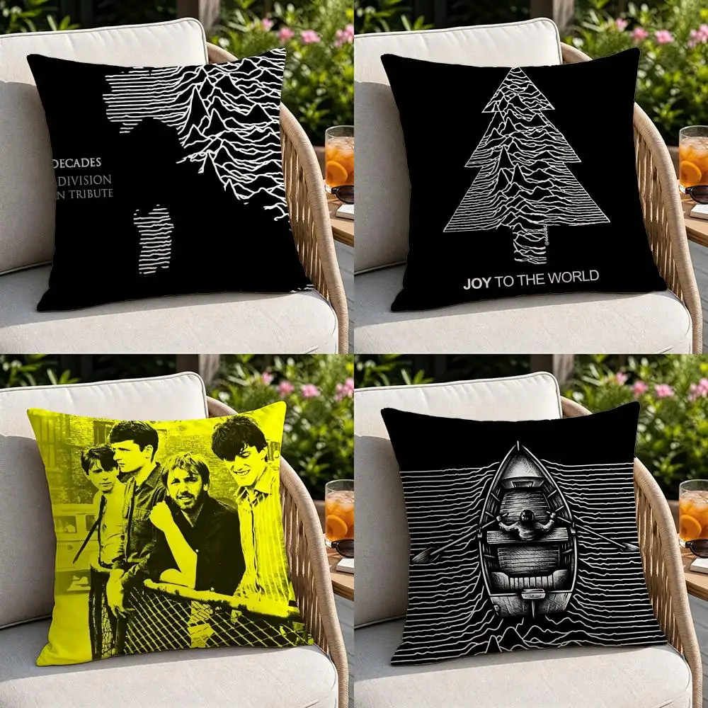 Band-Joy DivisionS Cushion Cover Soft Square Throw Pillow Covers Set for Sofa Bedroom Car Home Decoration