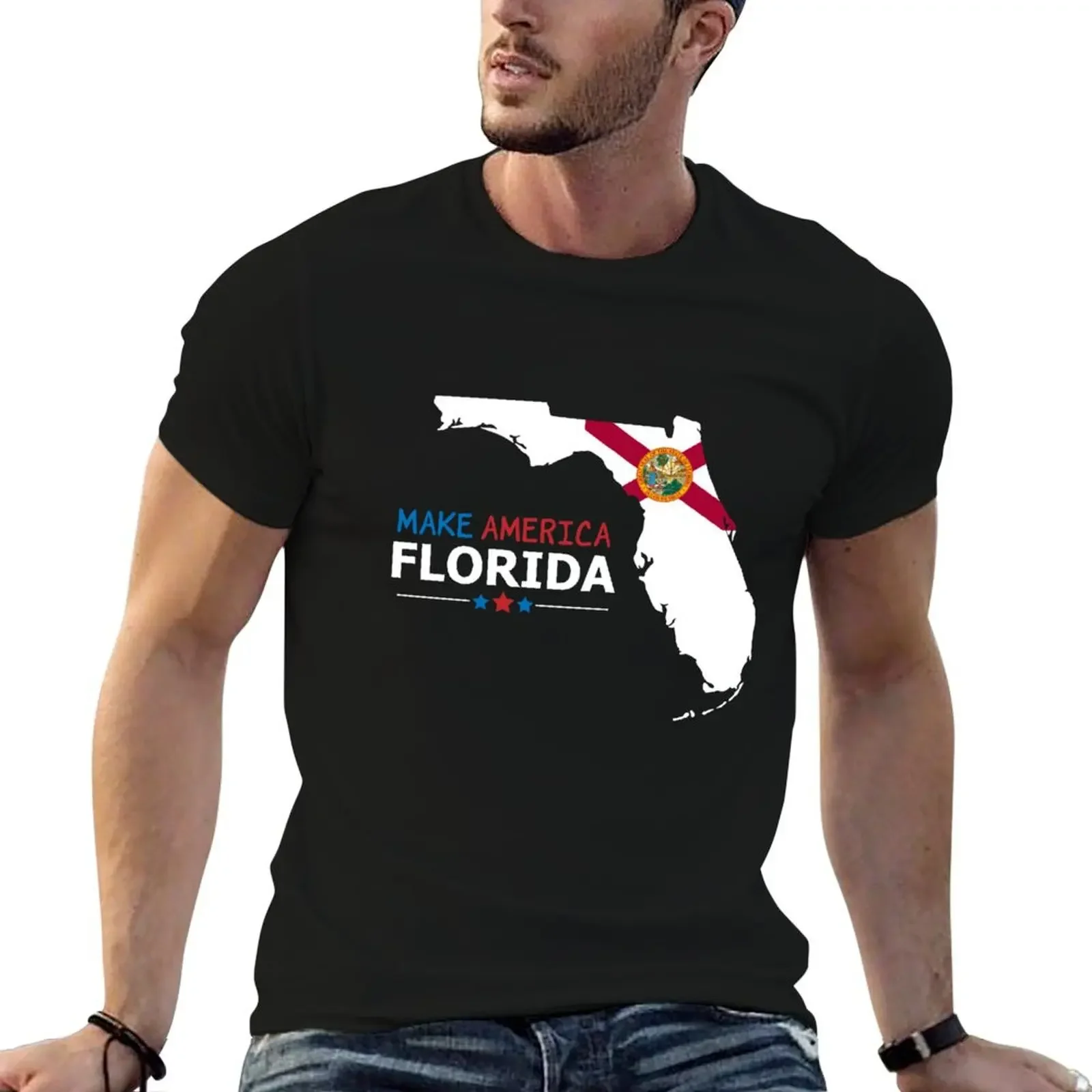

Make America Florida desantis 2024 T-Shirt oversized t shirt new edition plain black t shirts men
