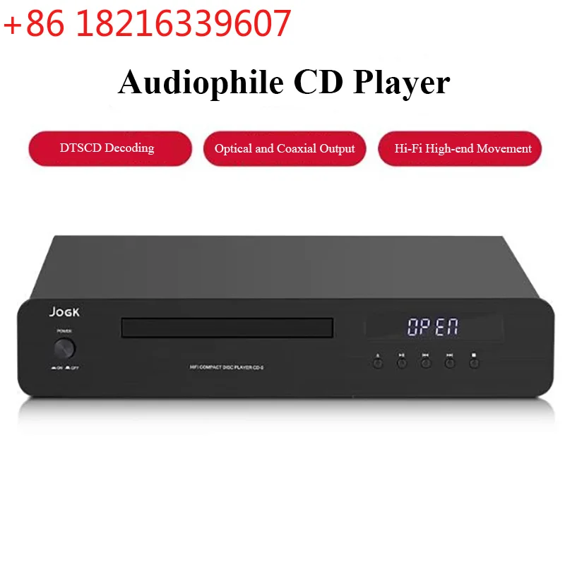 YAO Hi-Fi CD Player with DTS Decoding Digital Optical & Coaxial Output Home Lossless Pure CD Music Player Infrared Remote Contro