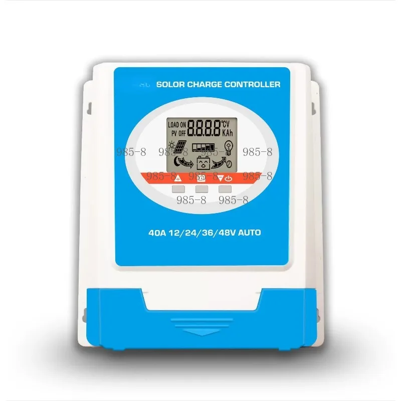 Multi-Current Solar Charge Regulator 40-100A Auto 12/24/36/48V, LCD Screen Battery Monitoring Solar Power Controller For