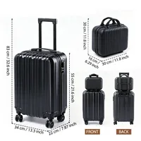 2 Piece Hardside Luggage Set - 20 Inch Carry On Suitcase with TSA Lock, USB Port & Silent Spinner Wheels, Lightweight PC+ABS Travel Luggage for Business Trip 3