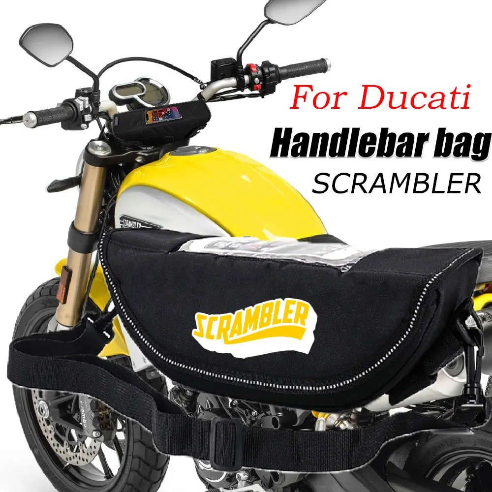 

For DUCATI Scrambler1100 ducati scrambler400 scrambler 800 Motorcycle accessory Waterproof And Dustproof Handlebar Storage Bag