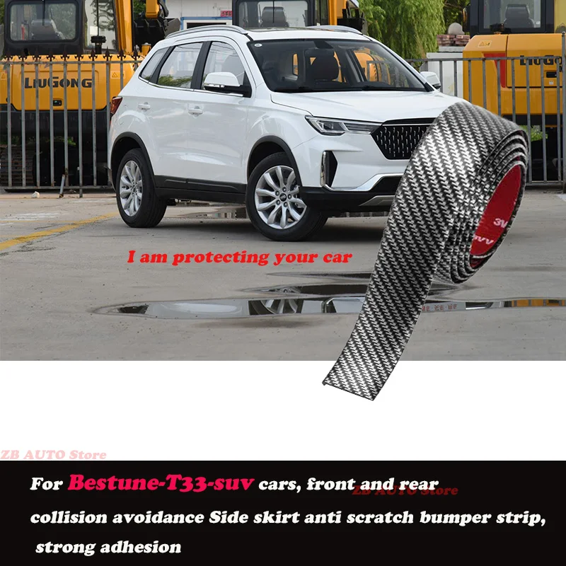 

Strong adhesive bumper strip, front and rear lip side skirts, collision and scratch resistant, suitable For Bestune-T33-Suv