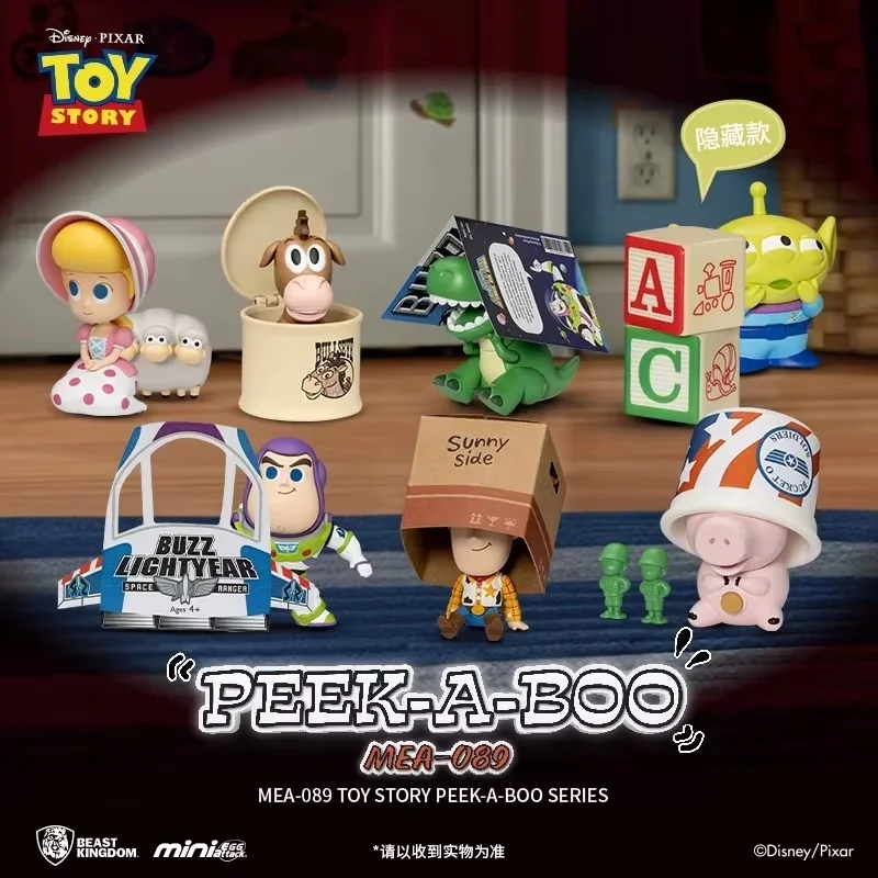 

Beast Kingdom Pixar Toy Story Blind Box Woody Buzz Lightyear Alien Bo Peep Rex Collectible Figures Valentine S Day Gift